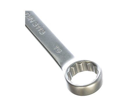 Ключ комбинированный Matrix, матовый хром, CrV, 19 мм Фотография_1