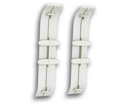 Угол ПВХ соединительный для плинтуса напольного 70 мм Клен вермонт 262 ИДЕАЛ Классик (2 шт/флоуп) Фотография_1