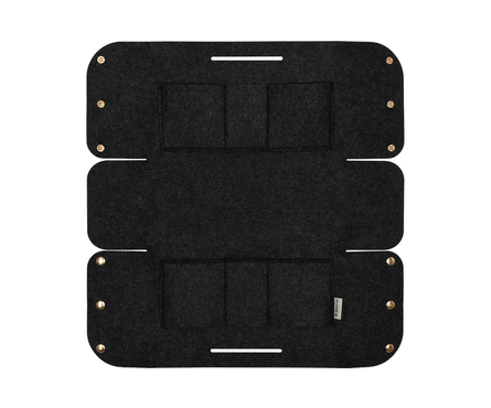 Корзина фетровая для хранения 6 л 28х13х16.5 см темно-серая Фотография_1