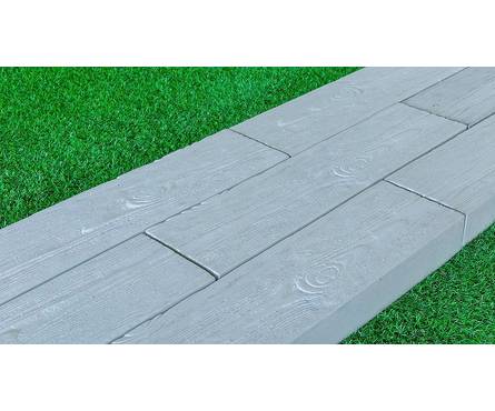 Плитка тротуарная Палубная доска 150х600х60 мм Серая (11 шт/1 кв.м) Фотография_1