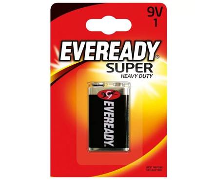 Элемент питания Energizer Eveready Super HD 9V-6F22 5400(1*12) Фотография_0
