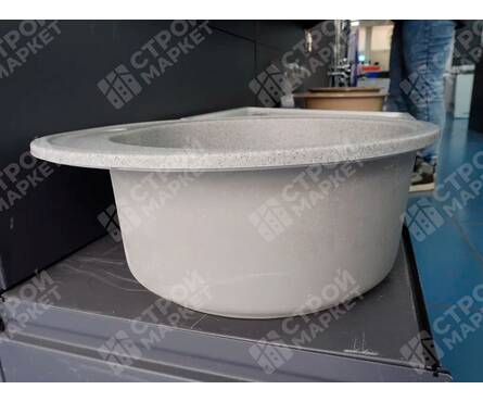 Мойка D50 круглая светлая-серая GMS02 MIXLINE Фотография_7