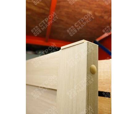 Дверь межкомнатная Лиственница Кремовая L1 со стеклом 800х2005 мм Фотография_3