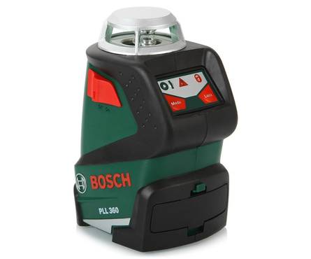 Лазерный нивелир Bosch PLL 360, дальность 20м, точность ±0,4мм/м, 0,5кг Фотография_0