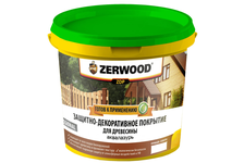 Защитно-декоративное покрытие ZERWOOD ZDP аквалазурь, дуб, 2.5 кг