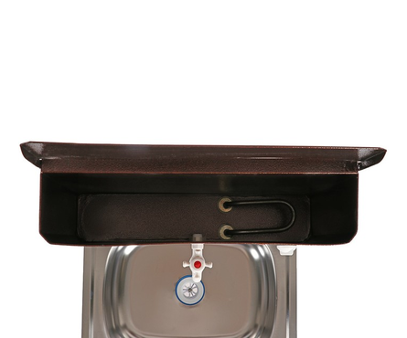 Умывальник дачный с подогревом + нерж. мойка цвет медь Фотография_3