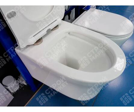 Унитаз подвесной безободковый K51 сиденье тонкое ДП, крепления EVA GOLD Фотография_8