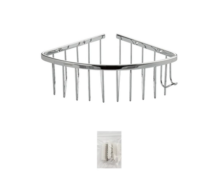 Полка угловая овальная одинарная 18 см хром 75048 BRIMIX Фотография_2