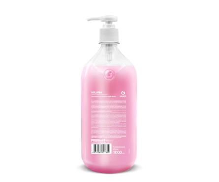 Жидкое крем-мыло с дозатором Milana fruit bubbles GRASS 1 л Фотография_1