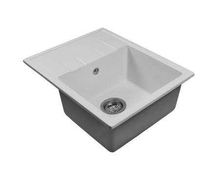 Мойка МЛ-ГМС103 с крылом белая 570х460х190 мм Фотография_0