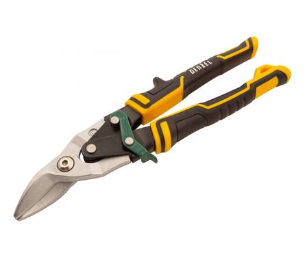 Ножницы по металлу 270 мм прямой и правый рез, сталь-СrMo, 3х комп. рук-ки DENZEL Фотография_1