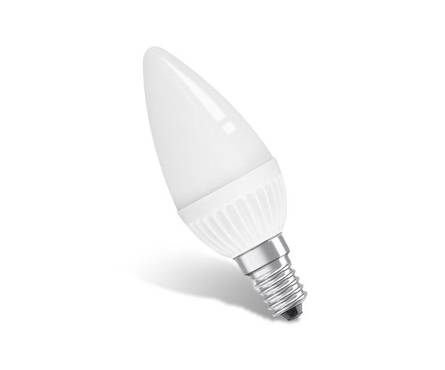 Лампа Свеча светодиодная LED01-CD-4,5W E14 хол. белый. прозр. Estares