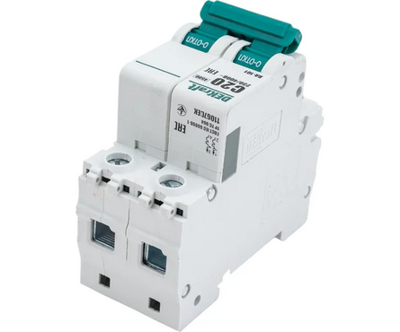 Выключатель автоматический модульный 2п C 20А DeKaft 11067DEK SCHNEIDER ELECTRIC Фотография_2