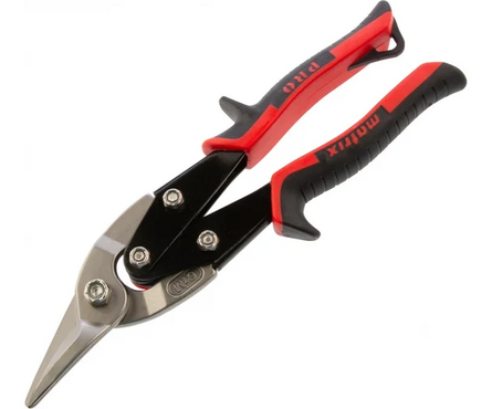 Ножницы по металлу 250 мм левый рез, 2-х компонентные рукоятки, сталь CrMo PRO MATRIX Фотография_1