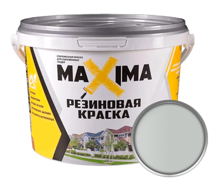 Краска резиновая MAXIMA № 110 (Серебро), 11кг Фотография_0