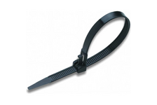 Хомуты нейлоновые черные 7.6х200 мм многоразовые (100 шт)