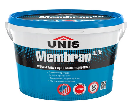 Мембрана гидроизоляционная ЮНИС BlueMemdran 4 кг Фотография_0