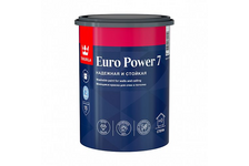 Краска EURO POWER-7 TIKKURILA моющаяся для стен и потолков, база С, 0.9 л 