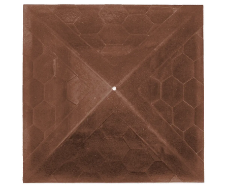 Колпак полимерпесчаный коричневый 390х43х390 мм Фотография_1