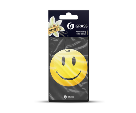 Ароматизатор картонный GRASS Smile ваниль  Фотография_0