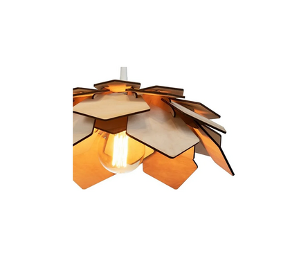 Светильник подвесной WL006-1P-560 NL, дерево светлое, Е27 Фотография_4