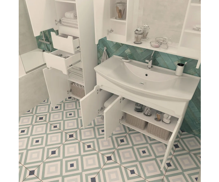 Тумба для ванной Паола 105 с умывальником Стиль 1050 Фотография_4