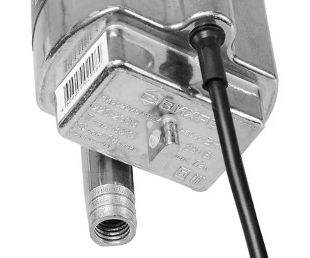 Насос вибрационный ВН-25Н (нижний забор, 18 л/мин, 72 м напор, кабель 25 м) Вихрь Фотография_6