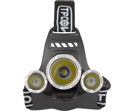 Фонарь налобный аккум светодиодный 5 Вт 3 ламповый Б0069573 ТРОФИ Фотография_3