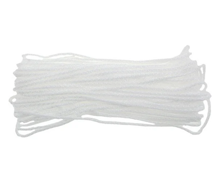 Верёвка бельевая полиамид плетёная с серд. 5 мм белая 10 м Фотография_0