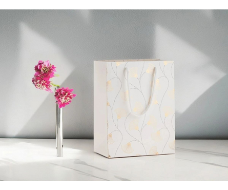 Пакет подарочный 23х18х10 см Белый Фотография_2