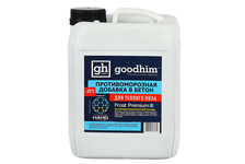 Противоморозная добавка Goodhim Frost Premium до -25°С для теплого пола с пластификатором (5 л)