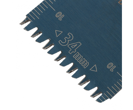 Насадка для МФИ 34х2.5 мм крупный зуб режущая пазовая прямая по дереву и ламинату HCS DENZEL Фотография_2
