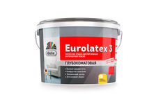 Краска ВД Dufa Retail Eurolatex 3 для стен и потолков, глубокоматовая, 2.5 л