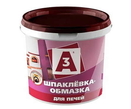 Шпаклевка-обмазка А3 для печей, 1.5 кг  Фотография_0