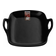 Тарелка-блюдо керамическая ASIAN 19х18.5х4.7 см, черная  Фотография_0