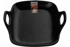 Тарелка-блюдо керамическая ASIAN 19х18.5х4.7 см, черная 