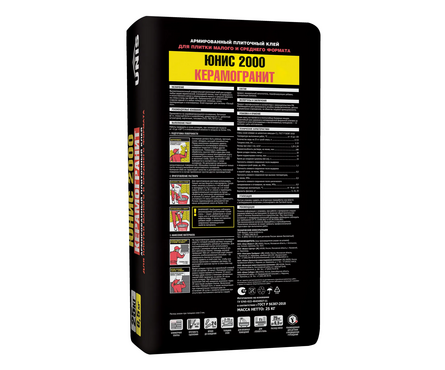 Клей плиточный ЮНИС 2000 С1Т 25 кг  Фотография_1
