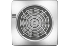 Вентилятор осевой вытяжной d 100 мм с укороченным патрубком Seicoi Floxy 100 Silver