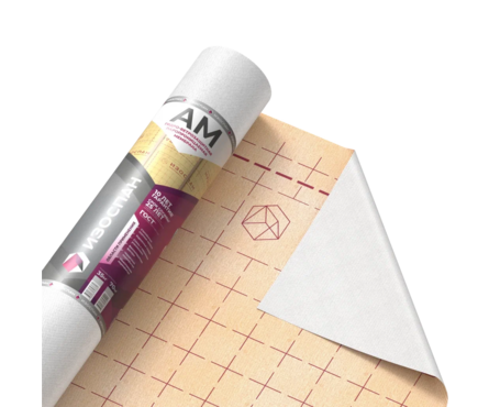 Мембрана Изоспан AM гидро-ветрозащитная, трехслойная (70 м²/рул) Фотография_1