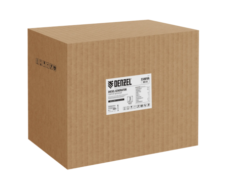 Генератор дизельный 5.5 кВт, 230 В, 11 л, ручной стартер DES-55 DENZEL Фотография_16