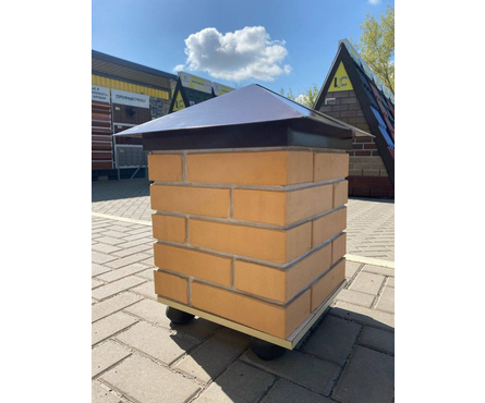 Колпак металлический шоколадно-коричневый RAL8017, 0.45x380x380 мм Фотография_1