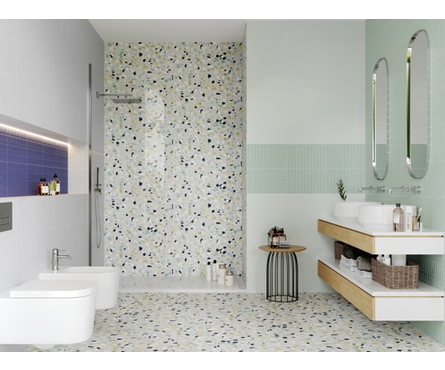 Плитка облицовочная Конфетти голубая верх 01 250х400х8 мм 1-й сорт Фотография_1