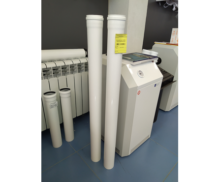 Коаксиальная труба D80/0.5 метр (удлинитель) Фотография_1