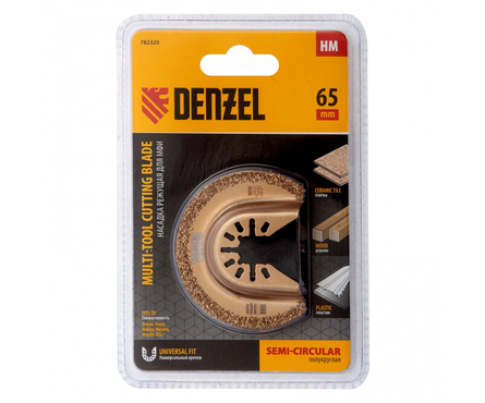 Насадка для МФИ 65 мм режущая полукруглая по плитке и дереву HM DENZEL Фотография_4