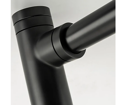 Сифон для умывальника F82-7 Frap без выпуска, черный Фотография_4