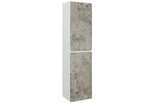 Шкаф-пенал Runo Манхэттен-35, подвесной, универсальный, серый бетон, 300х350х1500 мм