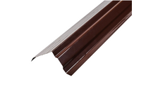 Планка ветровая фигурная коричневая ПЭ RAL8017 (2 м)