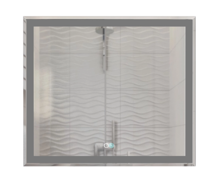 Зеркало 800x700 мм Минио-2 сенсорный выключатель, светодиод. подсветка + подогрев MIXLINE Фотография_1