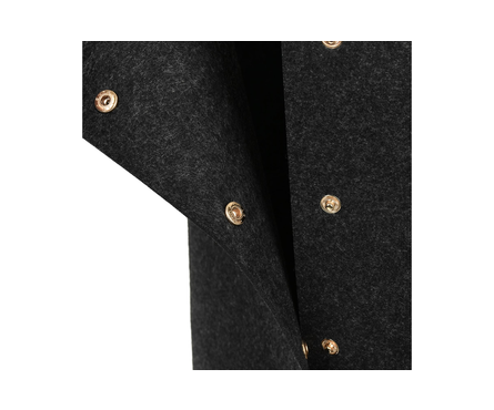 Корзина фетровая для хранения 49 л 30х30х55 см темно-серая Фотография_1