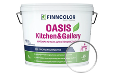 Краска для стен и потолков FINNCOLOR OASIS KITCHEN&GALLERY база С (9 л)